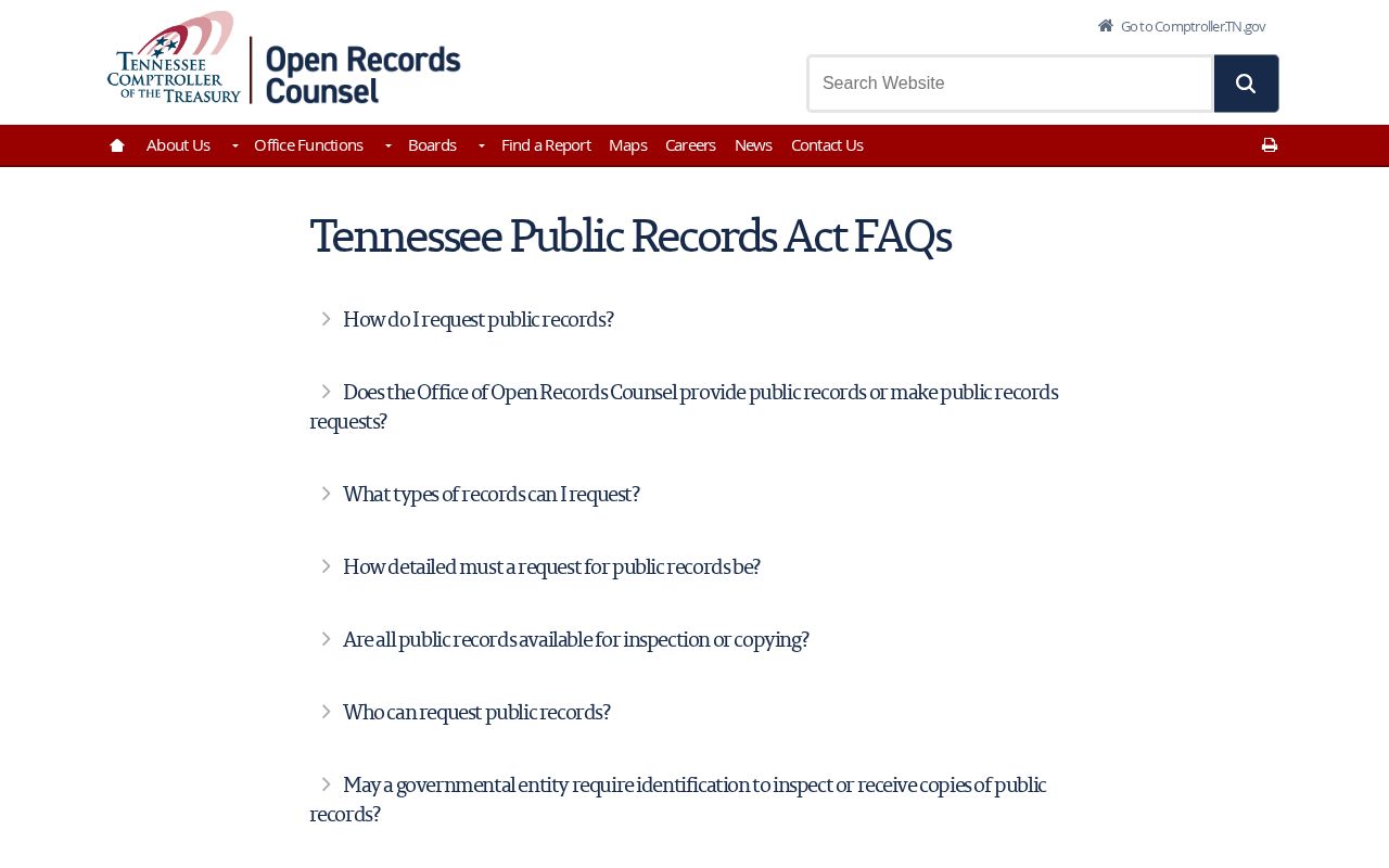 Tennessee public records guidance for Hawkins arrest requests