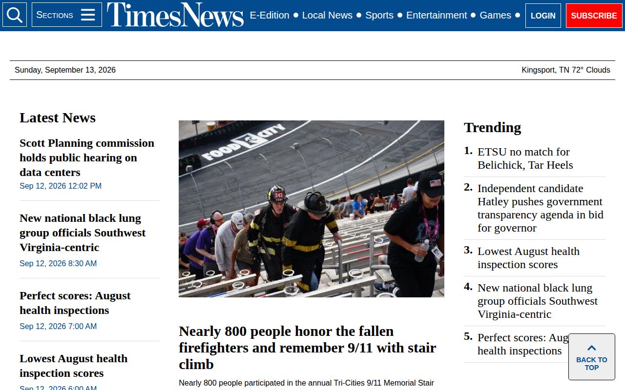 Times-News regional portal for selected Hawkins County arrest stories